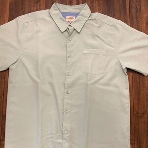 Men’s quicksilver Waterman’s Collection pale blue  short sleeve shirt